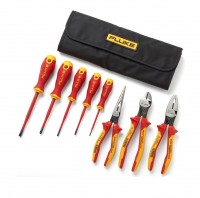 Fluke IKST7 - Kit básico de herramientas de mano aisladas: 5 destornilladores aislados y 3 Pinzas aisladas