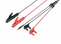 Hioki 9460 - Cables de prueba de 4 hilos con puntas tipo pinza con sensor de temperatura