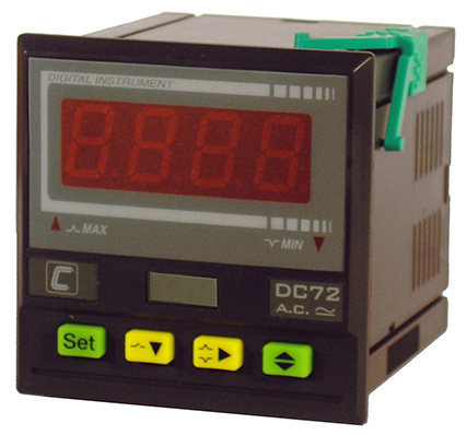 Amperimetro Digital de Panel, DC 72B a , …/5A, IP54, 0.5%, 72x72mm, M20221